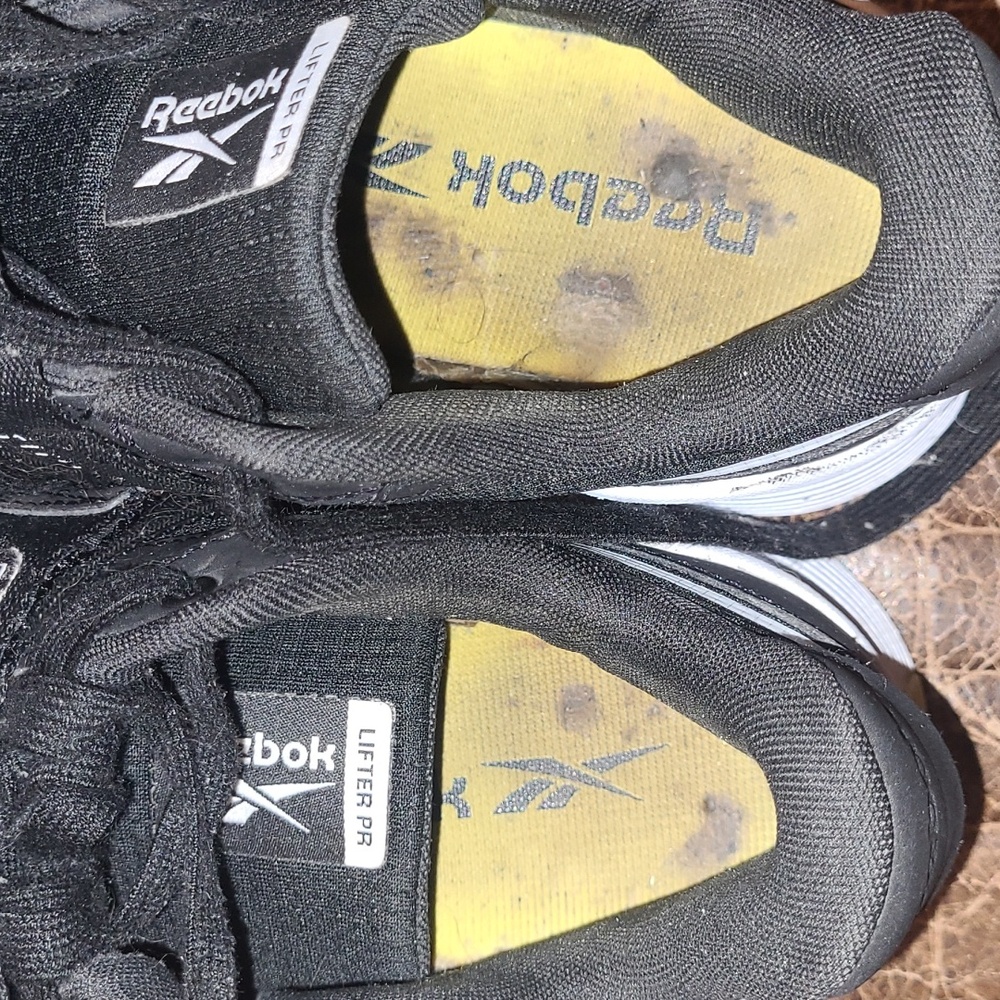 Reebok Lifter PR II Weight Lifting Shoes. Size 9.5 Men's. Black/White - Picture 9 of 10